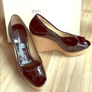 Jimmy Choo platform wedge sandals